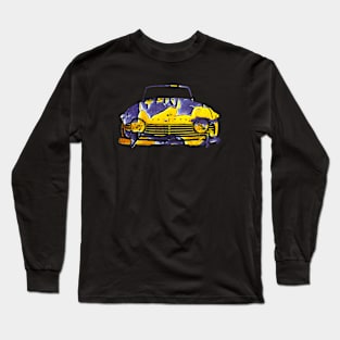 Triumph TR4A 1960s British classic car monoblock abstract Long Sleeve T-Shirt